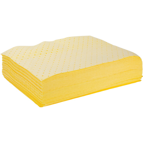 Feuilles absorbantes li&eacute;es, Mati&egrave;res dangereuses, 15" x 19", 8 gal. d'absorption Waymarc Industries Inc