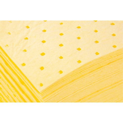 Feuilles absorbantes li&eacute;es, Mati&egrave;res dangereuses, 15" x 19", 8 gal. d'absorption Waymarc Industries Inc
