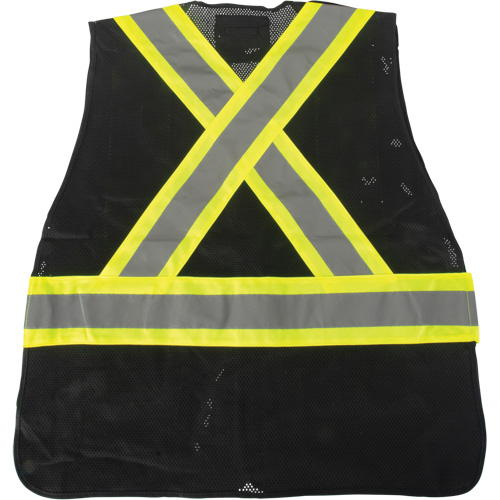 Veste d'arpenteur conforme aux normes de la CSA, Noir, Moyen, Polyester Waymarc Industries Inc