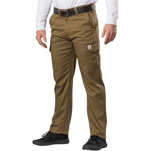 Pantalon cargo Big Flex, Poly-coton/Spandex, Vert olive militaire, Taille 46, Entrejambe 30 Waymarc Industries Inc