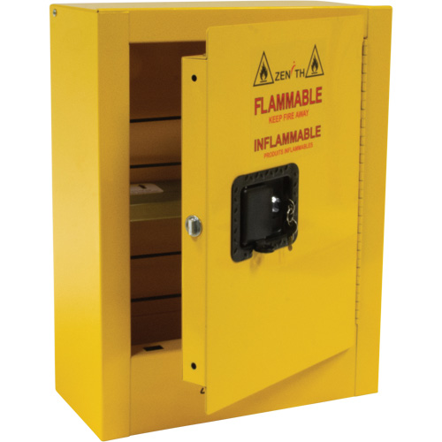 Mini Flammable Safety Cabinet, 2 Gal., 1 Door, 17" W x 22" H x 8" D Waymarc Industries Inc