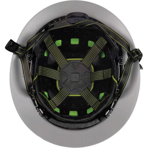 Casque Fibre Metal de style escalade avec bordure compl&egrave;te, R&eacute;pond aux normes CSA type 2, Suspension Rochet, Ventil&eacute; Waymarc Industries Inc