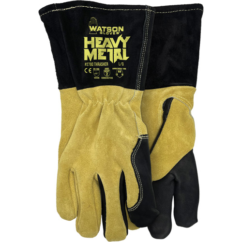 2780 Thrasher MIG/Stick Welding Gloves, Split Cowhide, Size Small Waymarc Industries Inc