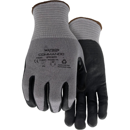 338 Commando Cut Resistant Gloves, Size Small, 18 Gauge, Foam Nitrile Coated, HPPE/Polyester/Spandex/Stainless Steel Shell, ASTM ANSI Level A8/EN 388 Level F Waymarc Industries Inc