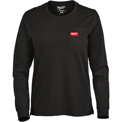 T-shirt &agrave; manches longues avec poches GRIDIRON, Femmes, T-petit, Noir Waymarc Industries Inc