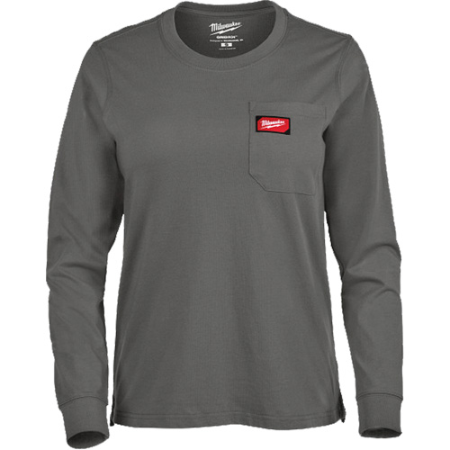 T-shirt &agrave; manches longues avec poches GRIDIRON, Femmes, T-petit, Gris Waymarc Industries Inc