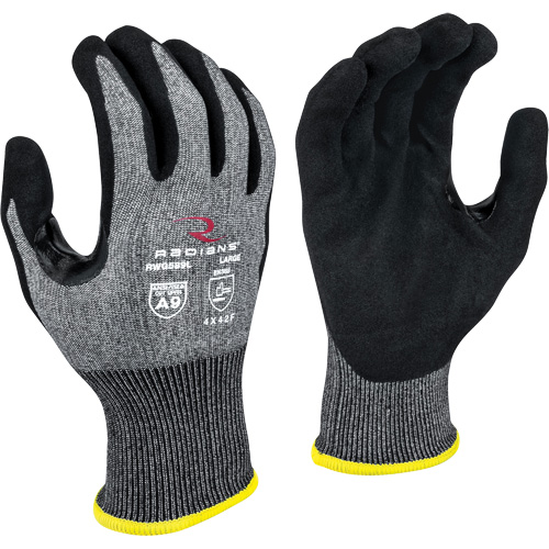 Gants enduits r&eacute;sistants &agrave; la coupe RWG589, Taille T-petit, Calibre 18, Rev&ecirc;tement Mousse de nitrile, Enveloppe en PEHP, ASTM ANSI niveau A9/EN 388 niveau F Waymarc Industries Inc