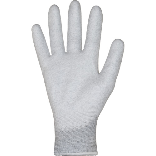 Gants blancs KnitActiv dissipatifs &eacute;lectrostatiques et peu pelucheux, 5, R&ecirc;vetement Polyur&eacute;thane, Calibre 13, Enveloppe en Nylon/Coton Waymarc Industries Inc