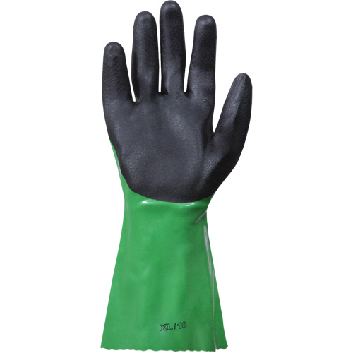 SolvStop Chemical-Resistant Gloves, Size 7, 12" L, PVC Waymarc Industries Inc