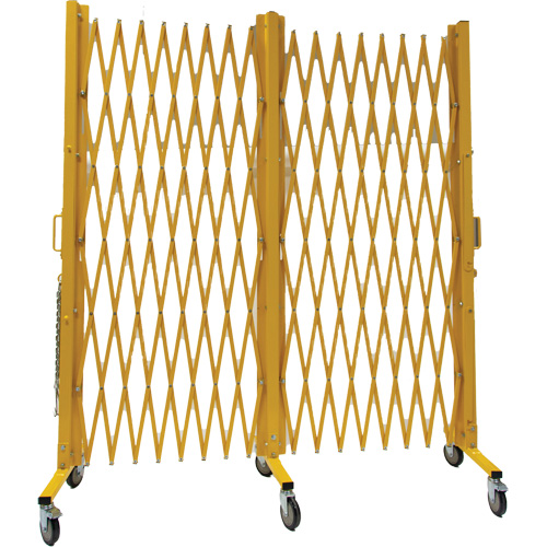Barri&egrave;re extensible, 84" h x 20' lo, Jaune Waymarc Industries Inc