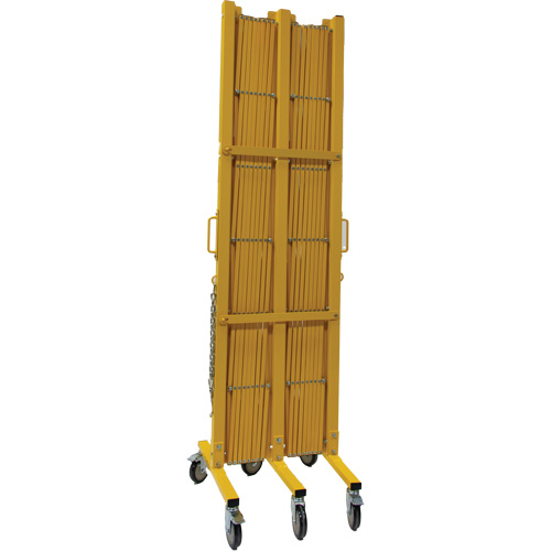 Barri&egrave;re extensible, 84" h x 20' lo, Jaune Waymarc Industries Inc