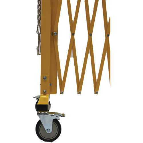 Barri&egrave;re extensible, 84" h x 20' lo, Jaune Waymarc Industries Inc