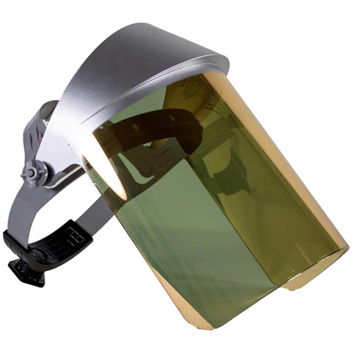 Heat Reflective Face Shield, Polycarbonate, Ratchet Suspension Waymarc Industries Inc