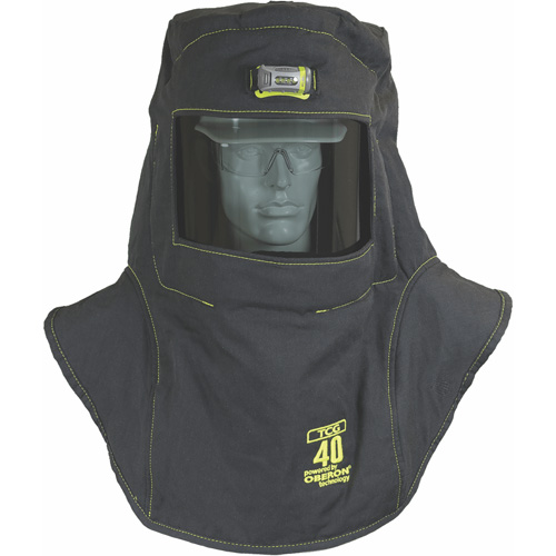 Cagoule de protection contre l'arc &eacute;lectrique TCG, Noir, 40 cal/cm², ANSI Z87.1/ASTM F1506/ASTM F1959/ASTM F2178/R&eacute;pond ou surpasse la norme CSA Z462/NFPA 70E, 4 Arc &eacute;lectrique EPI cat&eacute;gorie niveau Waymarc Industries Inc