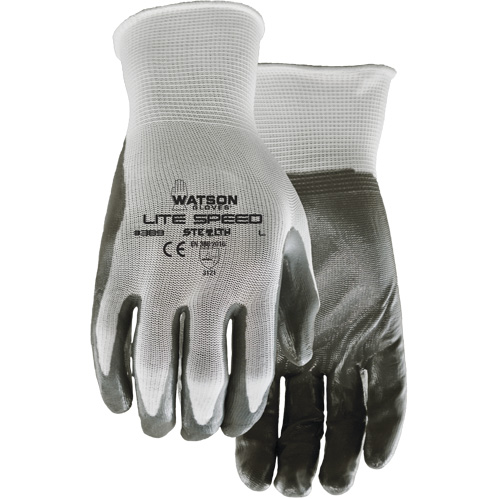 389 Stealth Lite Speed Gloves, X-Small, Nitrile Coating, Polyester Shell Waymarc Industries Inc