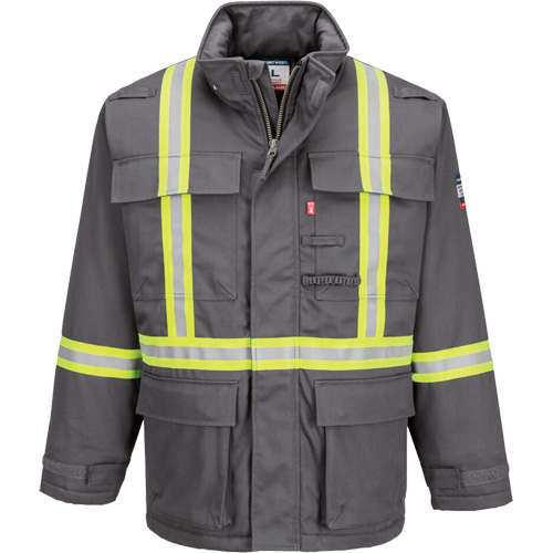 Bizflame&reg; 88/12 Insulated Winter Parka, Grey, Medium (Tall) Waymarc Industries Inc