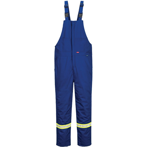 Bizflame&reg; 88/12 Insulated Bib Pants, Cotton/Nylon, Medium (Tall), Blue Waymarc Industries Inc