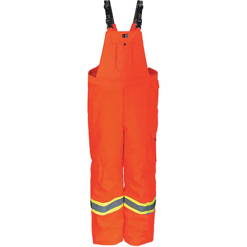 Combinaison robuste trilob&eacute;e ignifug&eacute;e anti-d&eacute;chirure de 300D Journeyman, Polyester, Petit, Orange haute visibilit&eacute; Waymarc Industries Inc