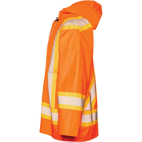 R804 Hurricane Rain Jacket, Small, High Visibility Orange Waymarc Industries Inc