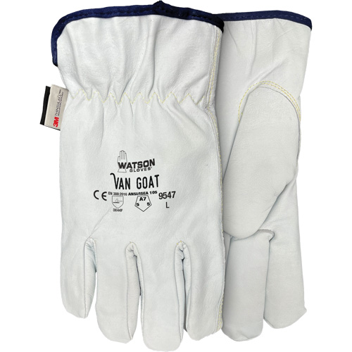 9547 Van Goat Cut Protection Gloves, X-Small, Grain Goatskin Palm, Thinsulate/Steel/Polyester/Para-Aramid Inner Lining Waymarc Industries Inc