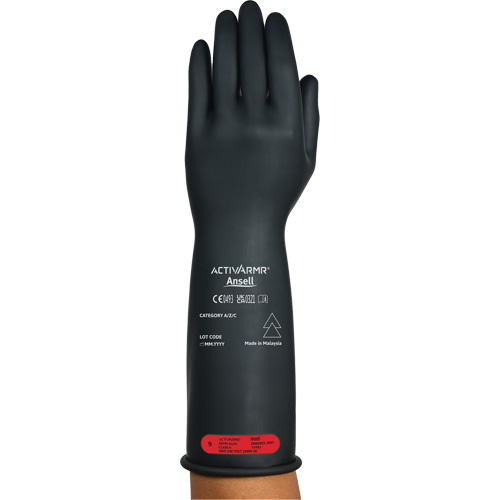 ActivArmr&reg; RIG R014BUL Ultra-Lightweight Electrical Insulated Gloves, ASTM Class 0, Size 8, 14" L Waymarc Industries Inc