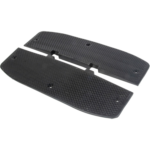 Speed Hump End Caps, Rubber, 2' L x 16" W x 1-1/4" H Waymarc Industries Inc