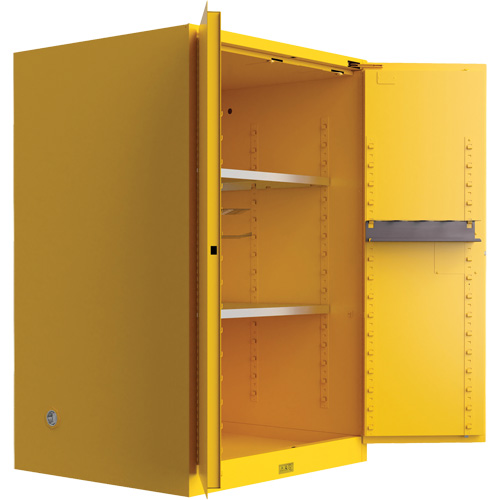 Utili-Guard+ Flammable Safety Cabinet, 45 gal., 2 Door, 43" W x 65" H x 22" D Waymarc Industries Inc