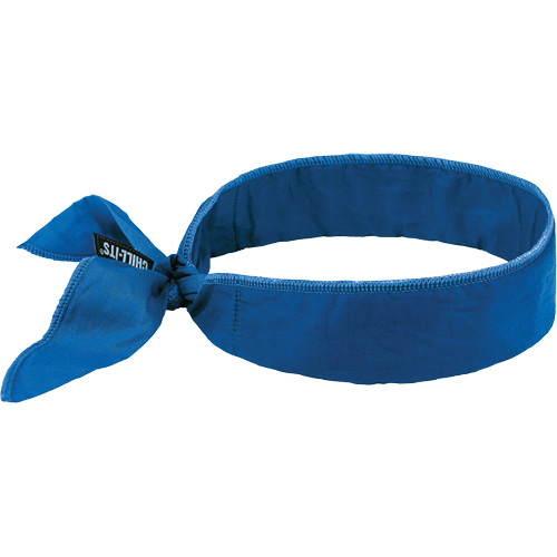 Bandeau de refroidissement Chill-Its 6702 avec polym&egrave;res int&eacute;gr&eacute;s et fermeture &agrave; nouer, Bleu Waymarc Industries Inc