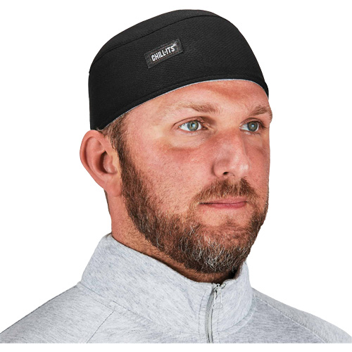 Chill-Its 6630 High-Performance Skull Cap with Terry Cloth Sweatband, Black Waymarc Industries Inc
