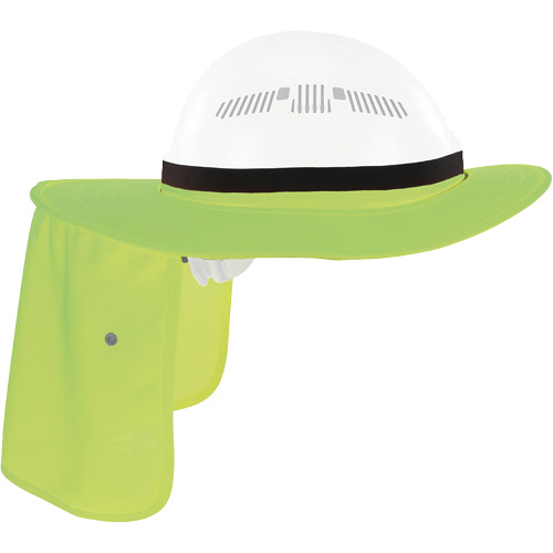 Chill-Its 6661 Universal Hard Hat Brim with Neck Shade, Hi-Vis Lime Waymarc Industries Inc