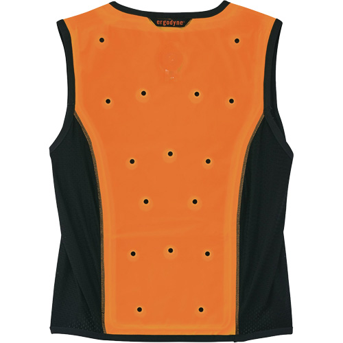 Chill-Its 6685 Dry Evaporative Cooling Vest with Zipper Closure, 3X-Large, Orange Waymarc Industries Inc