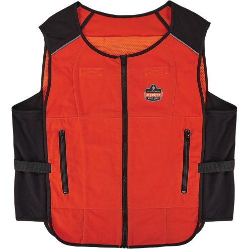 Veste de refroidissement &agrave; changement de phase l&eacute;g&egrave;re avec sachets de recharge Chill-Its 6260, Grand/T-Grand, Orange Waymarc Industries Inc