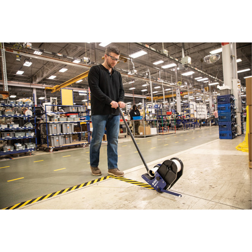 ToughStripe&reg; Max Floor Marking Tape, 2" x 100', Polyester, Black and Yellow Waymarc Industries Inc