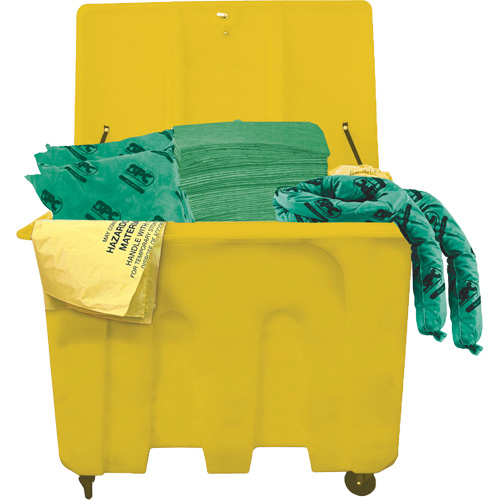Trousse de d&eacute;versements de produits chimiques pour camion SPC HazWik, Mati&egrave;res dangereuses, Bac, Absorbance de 160 gal. US Waymarc Industries Inc