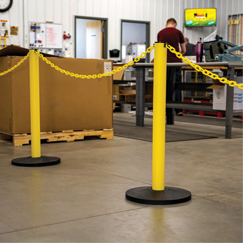 Industrial Stanchion, 37" High, Red Waymarc Industries Inc