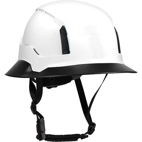 Bordure large compl&egrave;te &agrave; agrafe pour casque d'alpiniste RZRBack, blanc Waymarc Industries Inc