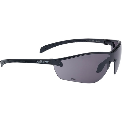 Lunettes de s&eacute;curit&eacute; BSSI Silium+, Lentille Gris/Fum&eacute;e, Antibu&eacute;e/Anti-&eacute;gratignures, ANSI Z87+ Waymarc Industries Inc