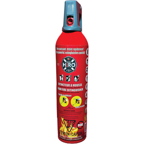 Hero 911 PFAS-Free Fire Extinguisher, ACK, 750 ml Capacity Waymarc Industries Inc