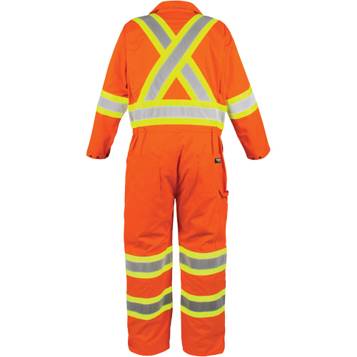 Combinaison non doubl&eacute;e haute visibilit&eacute;, Moyen, Orange haute visibilit&eacute; Waymarc Industries Inc