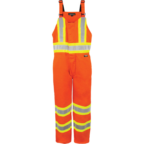 Salopette non doubl&eacute;e haute visibilit&eacute;, 5T-Grand, Orange haute visibilit&eacute; Waymarc Industries Inc