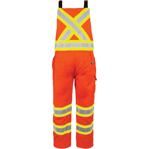 Salopette non doubl&eacute;e haute visibilit&eacute;, 5T-Grand, Orange haute visibilit&eacute; Waymarc Industries Inc