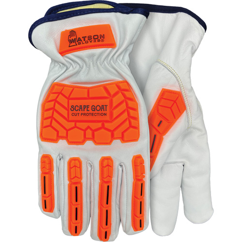 Scape Goat Cut-Resistant Gloves, Medium, Goatskin Palm, Elastic/Driver Cuff Waymarc Industries Inc