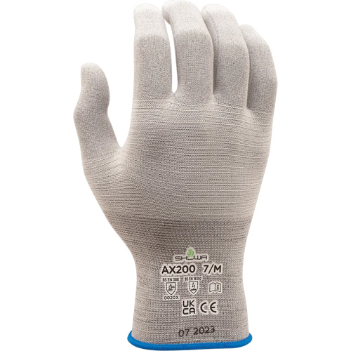 AX200 ESD Gloves, Nylon, 18 Gauge, 9/X-Large Waymarc Industries Inc