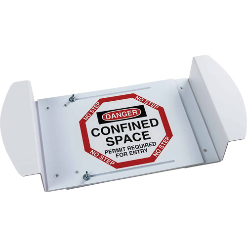 "Danger Confined Space Permit Required For Entry" Manhole Sign, 21" x 30", Polystyrene, English Waymarc Industries Inc
