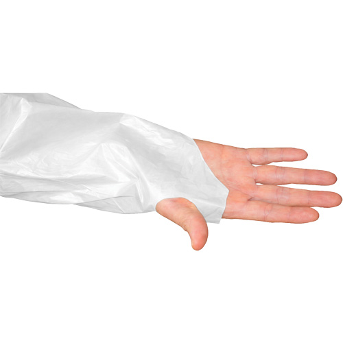 Blouse CoverMe avec passe-pouces, Taille unique, Blanc, Poly&eacute;thyl&egrave;ne Waymarc Industries Inc