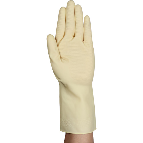 Gants naturels et l&eacute;gers AlphaTec 87-137, Taille 10, 11,8" lo, Latex de caoutchouc, 16 mils Waymarc Industries Inc