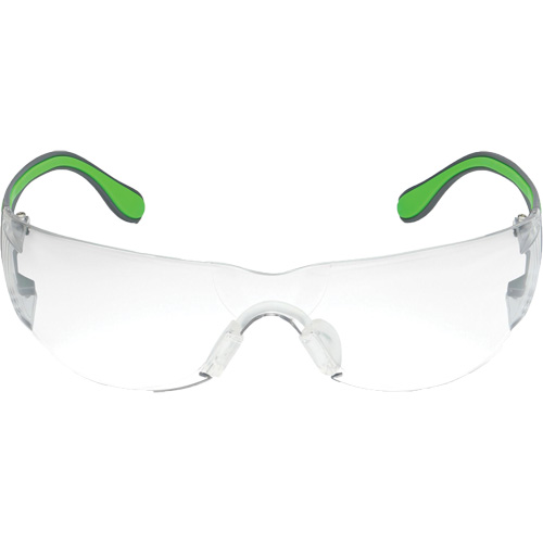 Adapt Lite Grey/Green Safety Glasses, Clear Lens, Anti-Fog/Anti-Scratch, ANSI Z87+/Meets/Exceeds CSA Z94.3 Waymarc Industries Inc