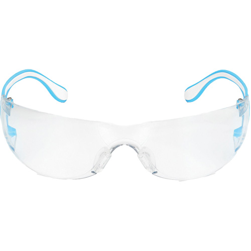 Adapt Lite Blue/White Safety Glasses, Clear Lens, Anti-Fog/Anti-Scratch, ANSI Z87+/Meets/Exceeds CSA Z94.3 Waymarc Industries Inc