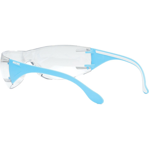 Adapt Lite Blue/White Safety Glasses, Clear Lens, Anti-Fog/Anti-Scratch, ANSI Z87+/Meets/Exceeds CSA Z94.3 Waymarc Industries Inc