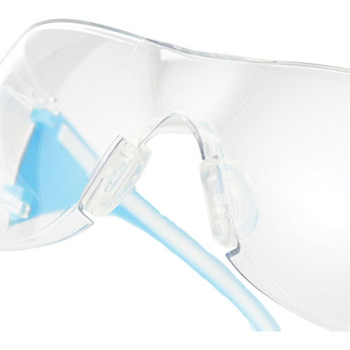 Adapt Lite Blue/White Safety Glasses, Clear Lens, Anti-Fog/Anti-Scratch, ANSI Z87+/Meets/Exceeds CSA Z94.3 Waymarc Industries Inc